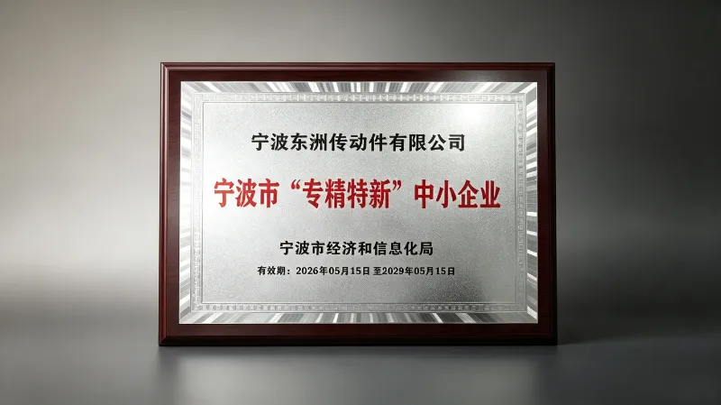 Ningbo Dongzhou Transmission Co., Ltd. Bekroond met de status 